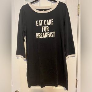 Kate Spade Eat Cake For Breakfast Nightgown LARGE